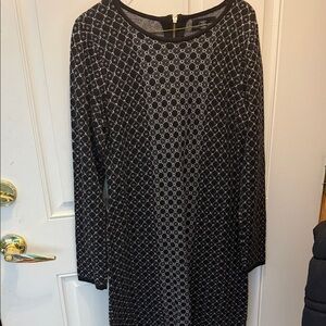 knee length dresses for ladies Interstella Sequin Long Sleeve Mini Dress Black main image 0